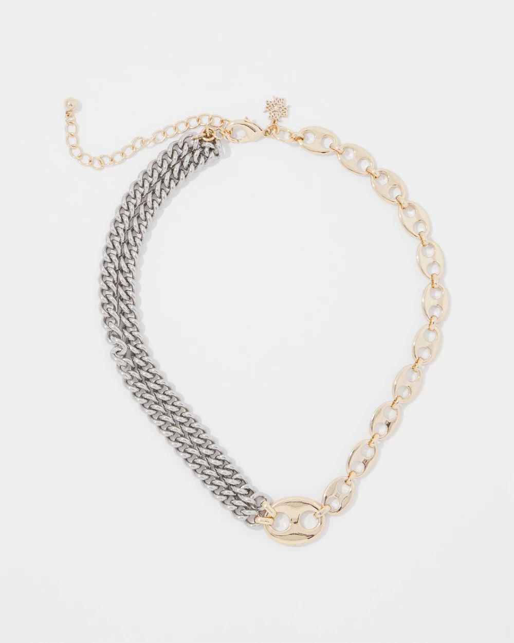 Gold + Silver Mariner Links Necklace | White House Black Market